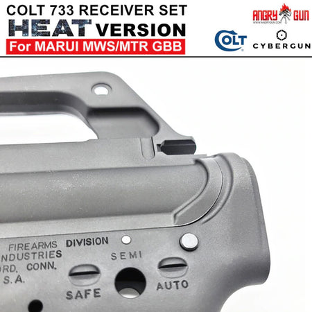 Angry Gun COLT M733 M16 A2 "HEAT MOVIE Version" CNC Upper & Lower Receiver for Marui TM MWS / MTR GBB ( Colt Licensed w/ Roll Marking Press )