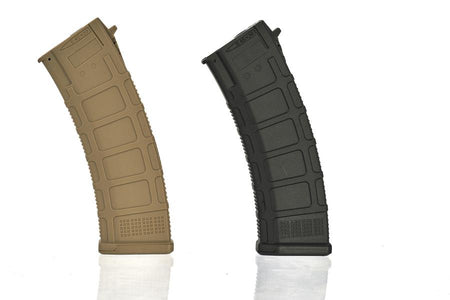 D-Day / Arcturus DMag for AK74 550 Rds Hi-Cap Wheel EMM AEG Magazine ( Black / Tan )-Black