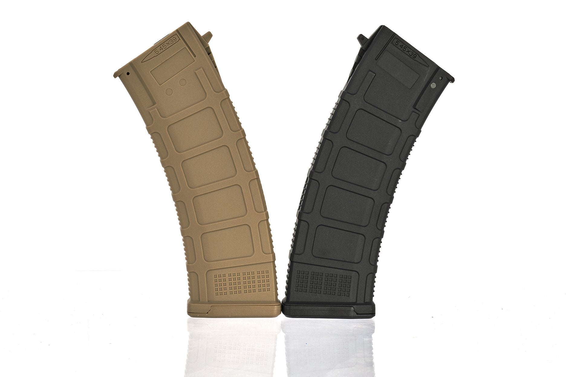 D-Day / Arcturus DMag for AK74 550 Rds Hi-Cap Wheel EMM AEG Magazine ( 5 Pcs / Set M Style ) ( Black / Tan )-Black