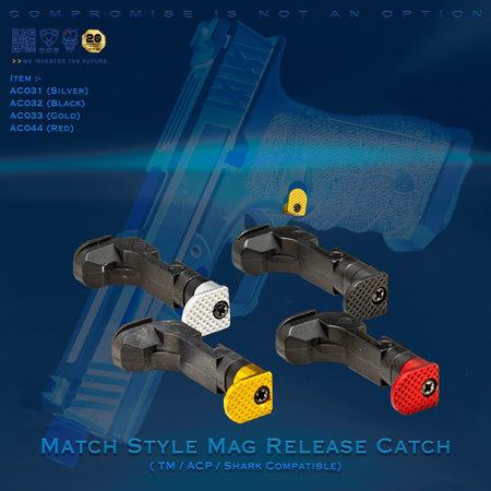 APS D-MOD Match Style Mag Release Catch for TM / ACP / Shark G Model G Series-Red