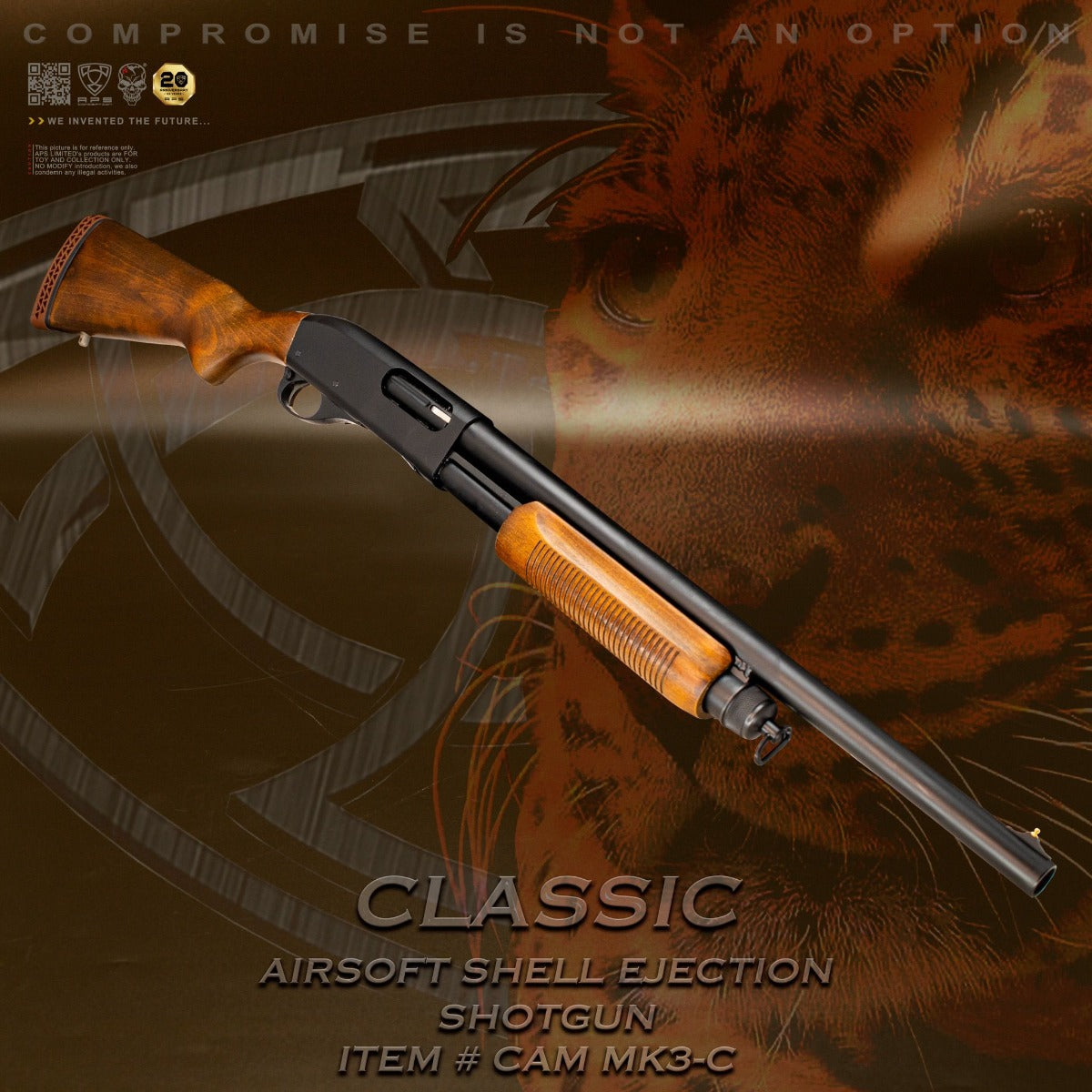 APS Cartridge CAM MKIII Classic Airsoft Shell Ejection Pump Action Shotgun ( CAM870 MK3 MKIII Design )