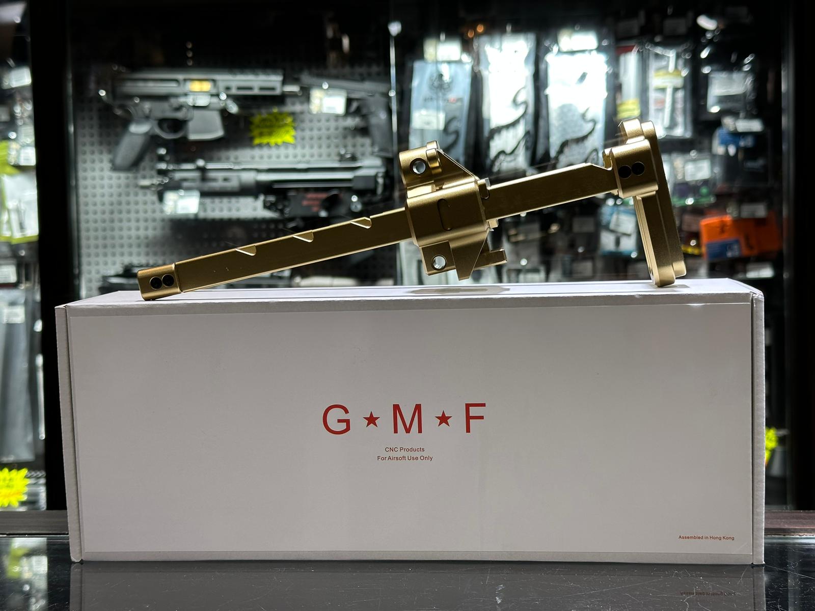 Bow Master x GMF 5 Position Buttstock for UMAREX / VFC MP5K GBB Series ( Gold DE )