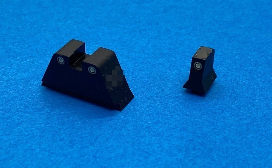 Pro-Arms Tritium CNC Steel Suppressor Sight Set for Umarex G45, G19X, G19 Gen 4, G17 Gen 5 Series Pistol GBB