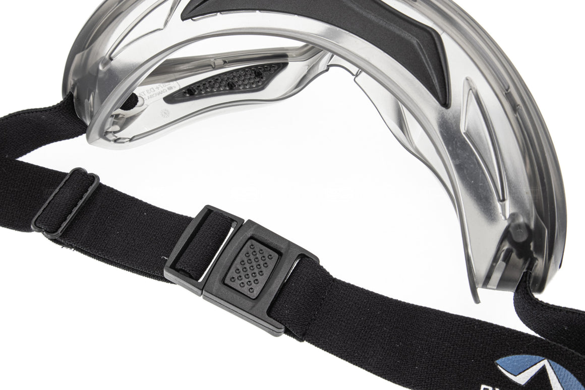 Pyramex Capstone Direct / Indirect Vent Safety Goggles with Gray Frame and Dual Clear Anti-Fog Lens ( PYGG504T )