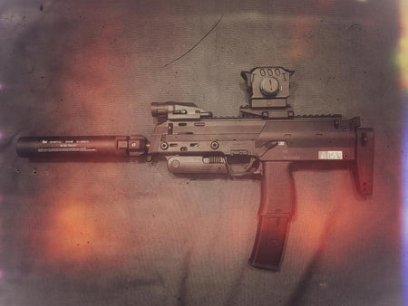 VFC H&K MP7 A1 Dummy Suppressor / Barrel Extension ( Umarex Licensed ) ( Black )