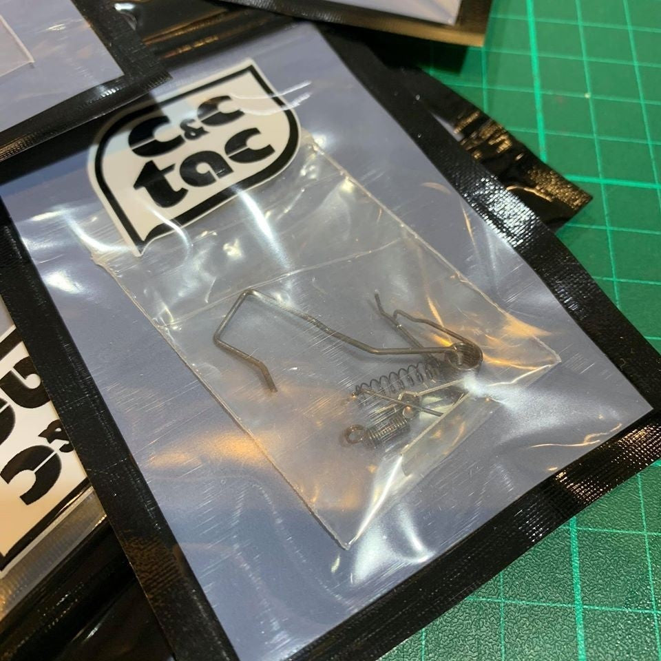 C&C Tac Ultra Enhanced Steel Spring Set for Marui / WE / KJ G Model 17 / 18C / 19 / 22 / 23 / 26 / 34 etc. ( TM / WE / KJ G17 )