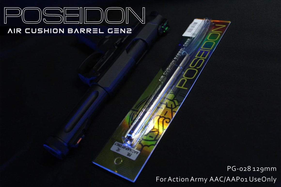 Poseidon Air Cushion Pistol Barrel 6.03 129mm ( For Action Army AAC / AAP01 , Marui / WE ) ( Hop Up Rubber Not included )