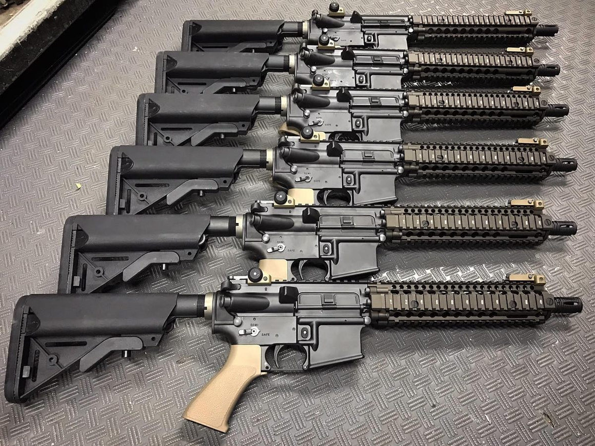 EMG Daniel Defense Rail Licensed DD MK18 RIS 2 9.5inch Handguard Rail For AEG / MWS / WA / GHK / PTW GBBR ( MK18 RAIL INTERFACE SYSTEM II, RIS II FDE ) ( Eagle Eye )