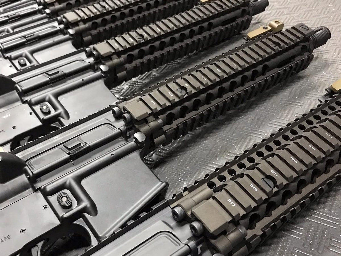 EMG Daniel Defense Rail Licensed DD MK18 RIS 2 9.5inch Handguard Rail For AEG / MWS / WA / GHK / PTW GBBR ( MK18 RAIL INTERFACE SYSTEM II, RIS II FDE ) ( Eagle Eye )