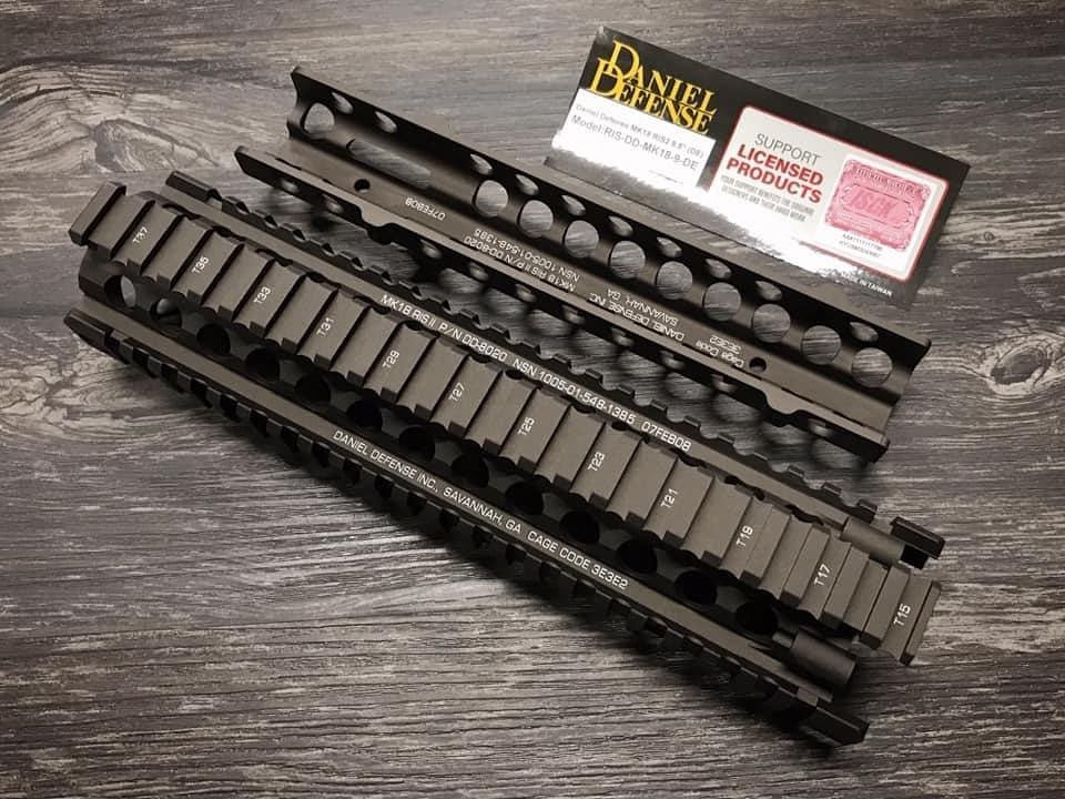 EMG Daniel Defense Rail Licensed DD MK18 RIS 2 9.5inch Handguard Rail For AEG / MWS / WA / GHK / PTW GBBR ( MK18 RAIL INTERFACE SYSTEM II, RIS II FDE ) ( Eagle Eye )