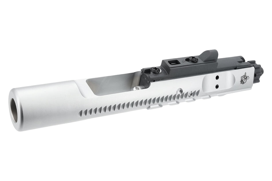 EMG KAC Licensed Steel Chrome Sand Cutter Complete MWS Bolt Carrier w/ MPA Nozzle For Marui TM MWS GBBR Series ( by Angry Gun )