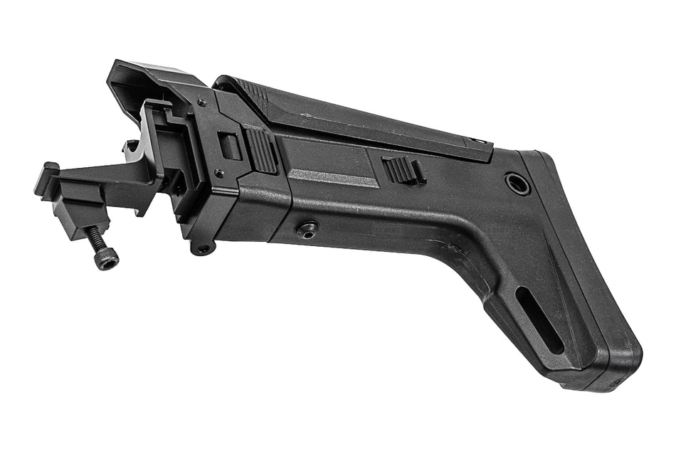 Bow Master GMF ACR Style Adjustable Folding Stock For Marui TM AKM GBBR Series ( Black )