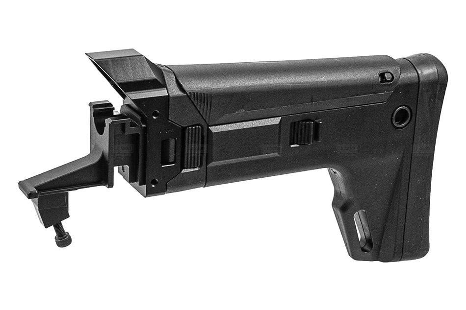 Bow Master GMF ACR Style Adjustable Folding Stock For Marui TM AKM GBBR Series ( Black )