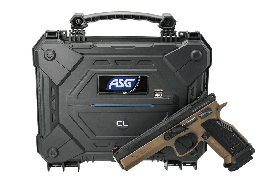 CL Project Custom ASG CZ TS 2 GBB Pistol Airsoft ( Limited Edition ) ( Deep Bronze )