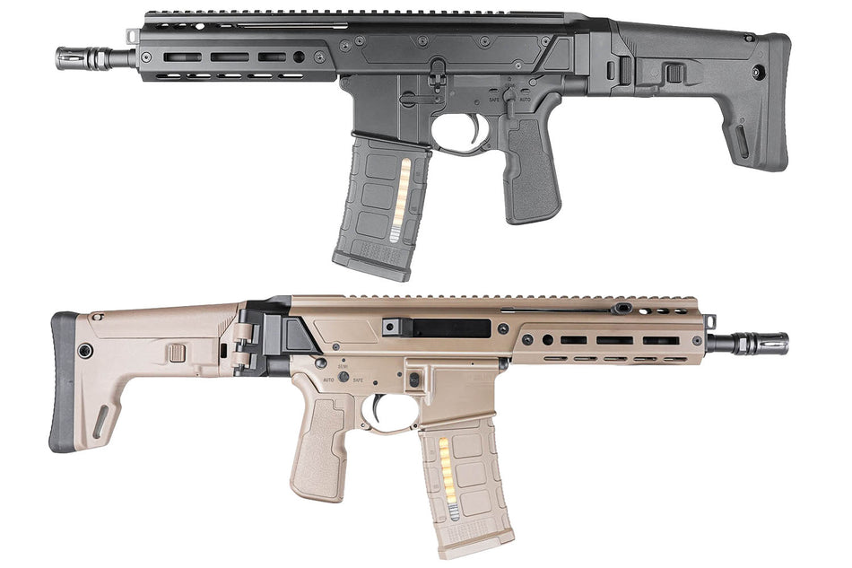 Double Eagle G108 DWS LUPUS 8.5 Inch GBB Airsoft ( Adjustable Folding Stock ACR Ver. )