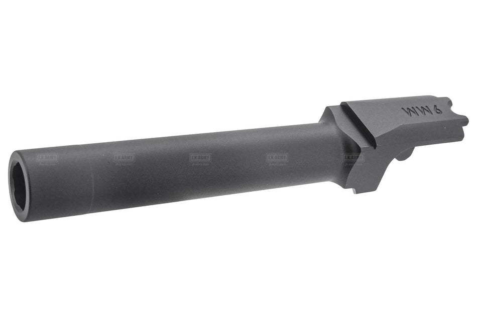 Detonator Aluminum Standard Outer Barrel For Marui TM M&P9 GBBP Series ( Black / Silver )