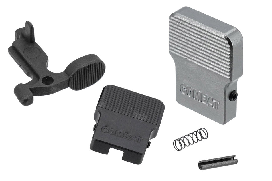FCC WC Style Oversized Offset Bolt Stop Release Pedal w/ PTW Bolt Catch Set For PTW ( Black / Grey )