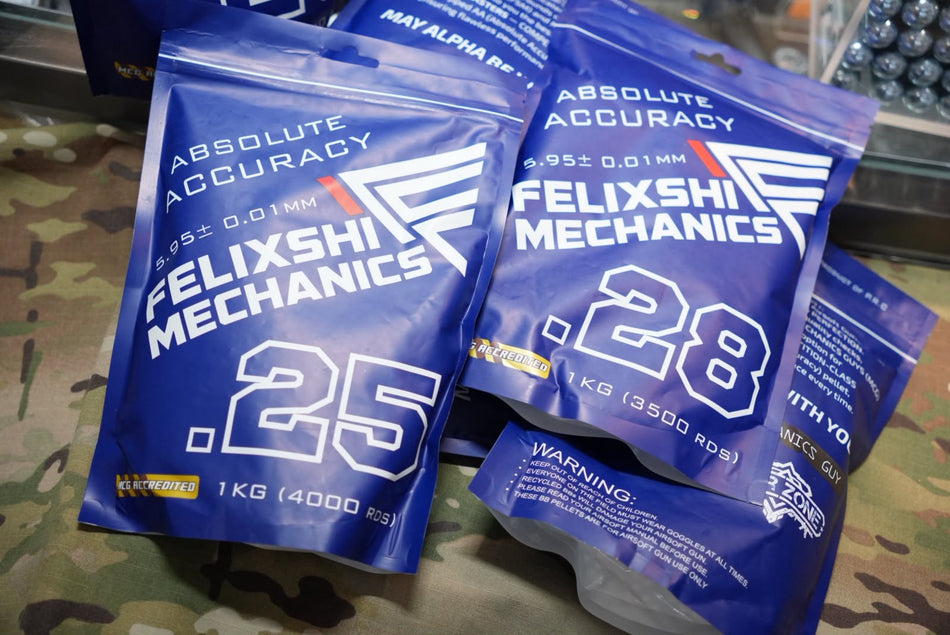 Felixshi Mechanics Absolute Accuracy 0.20g / 0.25g / 0.28g 6mm BBs 1KG ( FSM MCG AA 5.95 ± 0.01mm )