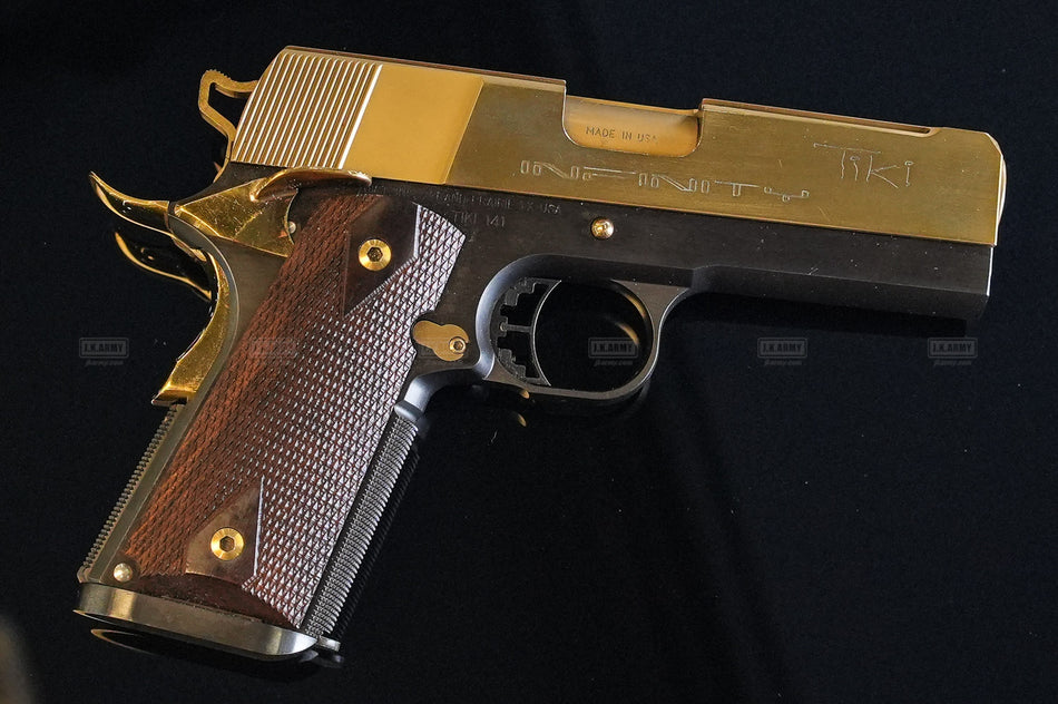 FPR INF TIKI 1911 GBB Pistol Airsoft ( CNC Stainless Steel ) ( Gold )