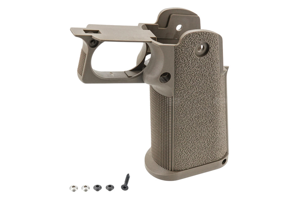 Guarder Enhanced Nylon Grip For Marui TM Hi-Capa GBBP Series ( Standard - Black / FDE )