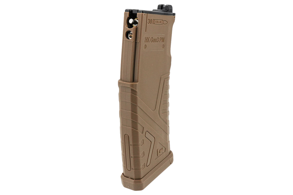 GHK HK Style 32 Rounds AR Gas Magazine For Umarex GHK HK416 A5 GBBR Series ( Tan )
