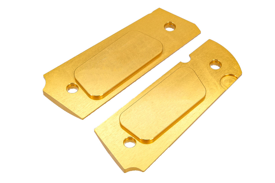 Gunsmith Bros CNC Aluminum SV INF Style Grip Panel Pieces For Marui TM 1911 GBBP Series