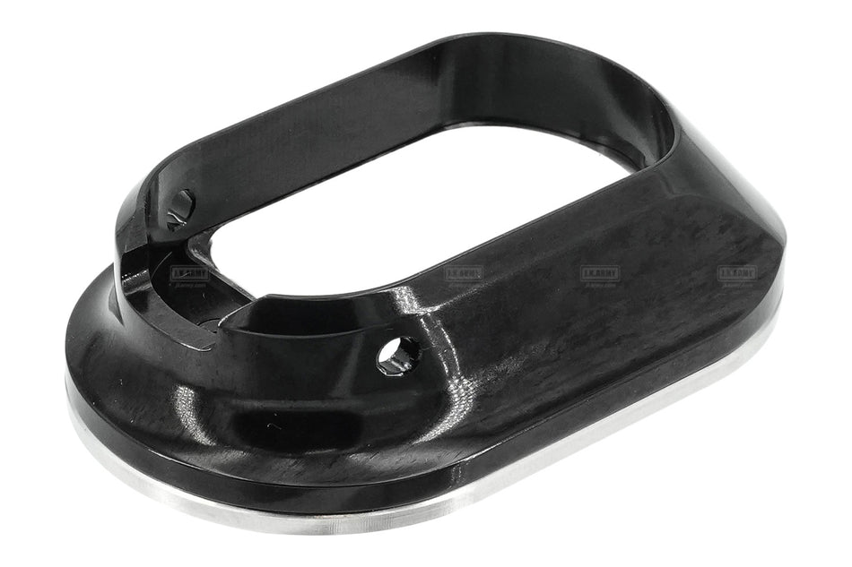 Gunsmith Bros CNC Aluminum LimCat Style Large Size Magwell Insert with Stainless Steel Base For Marui TM Hi-Capa GBBP Series ( For Aluminum Grip Only ) ( Black )