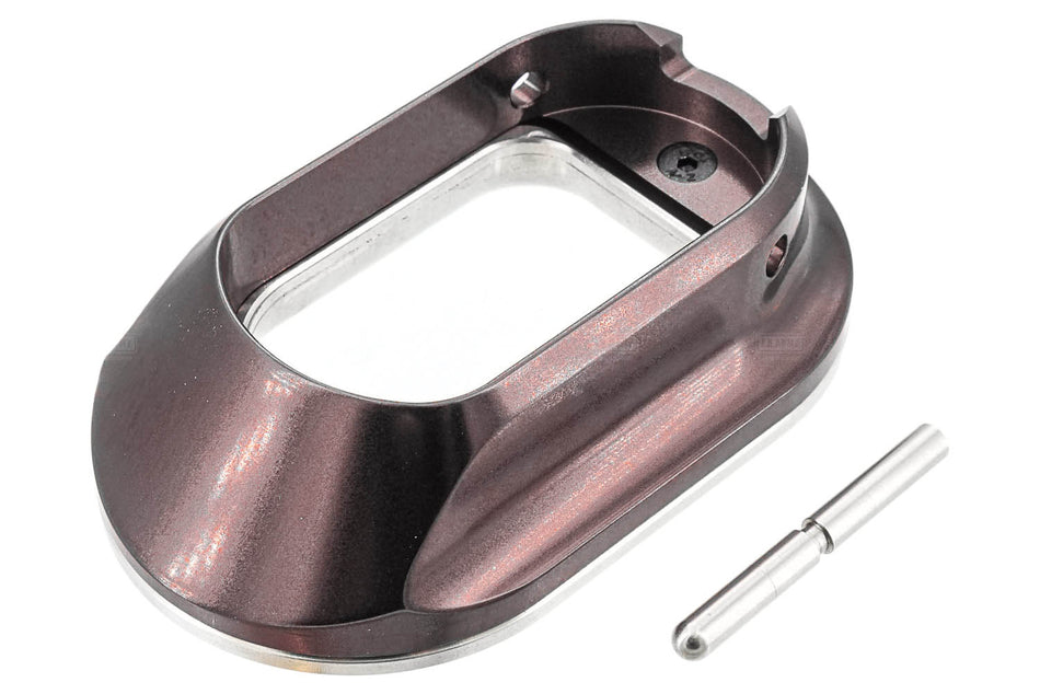 Gunsmith Bros CNC Aluminum LimCat Style Large Size Magwell Insert with Stainless Steel Base For Marui TM Hi-Capa GBBP Series ( For Aluminum Grip Only ) ( Copper Red )