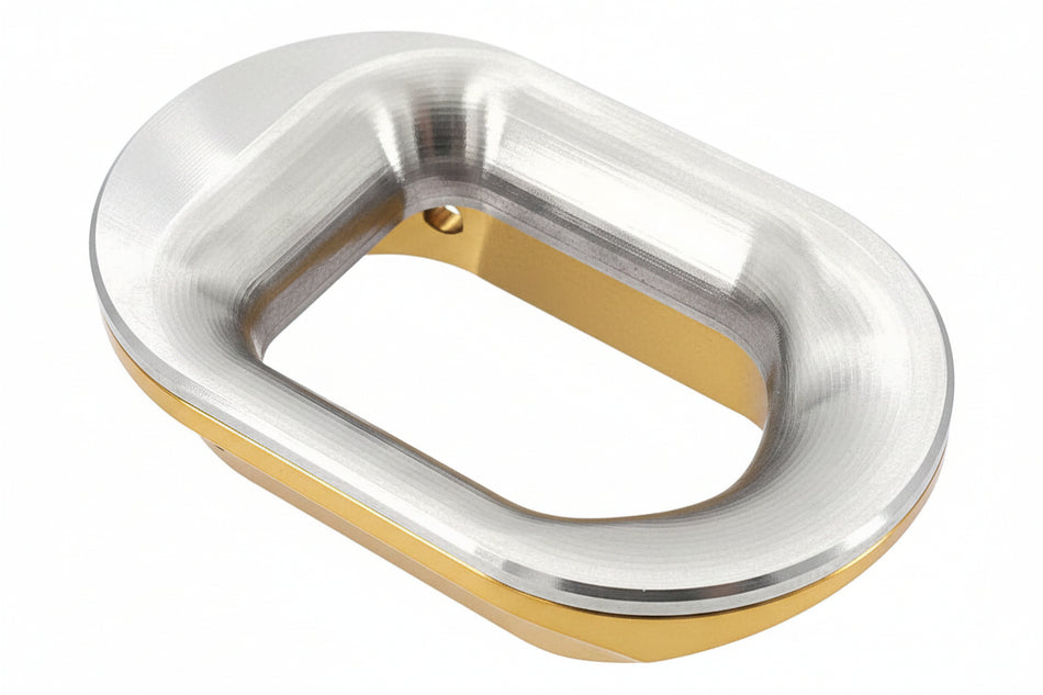 Gunsmith Bros CNC Aluminum LimCat Style Large Size Magwell Insert with Stainless Steel Base For Marui TM Hi-Capa GBBP Series ( For Aluminum Grip Only ) ( Gold )