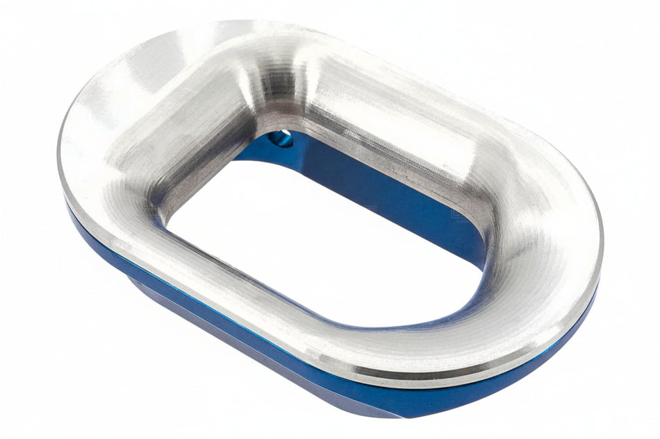 Gunsmith Bros CNC Aluminum LimCat Style Large Size Magwell Insert with Stainless Steel Base For Marui TM Hi-Capa GBBP Series ( For Aluminum Grip Only ) ( Blue )