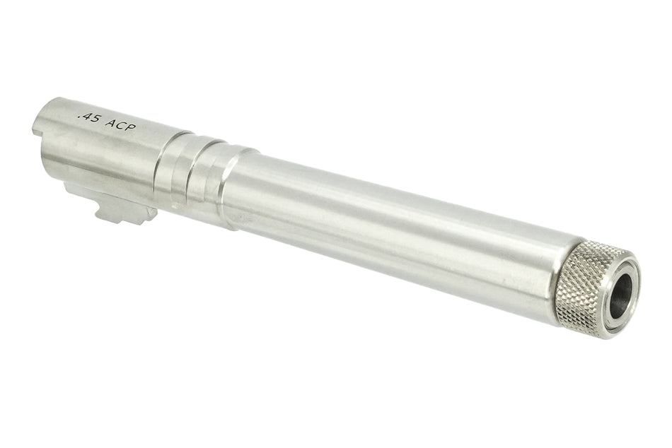 Gunsmith Bros Steel .45ACP Style 14mm CCW Threaded Outer Barrel For Marui TM Hi-Capa 5.1 GBBP Series