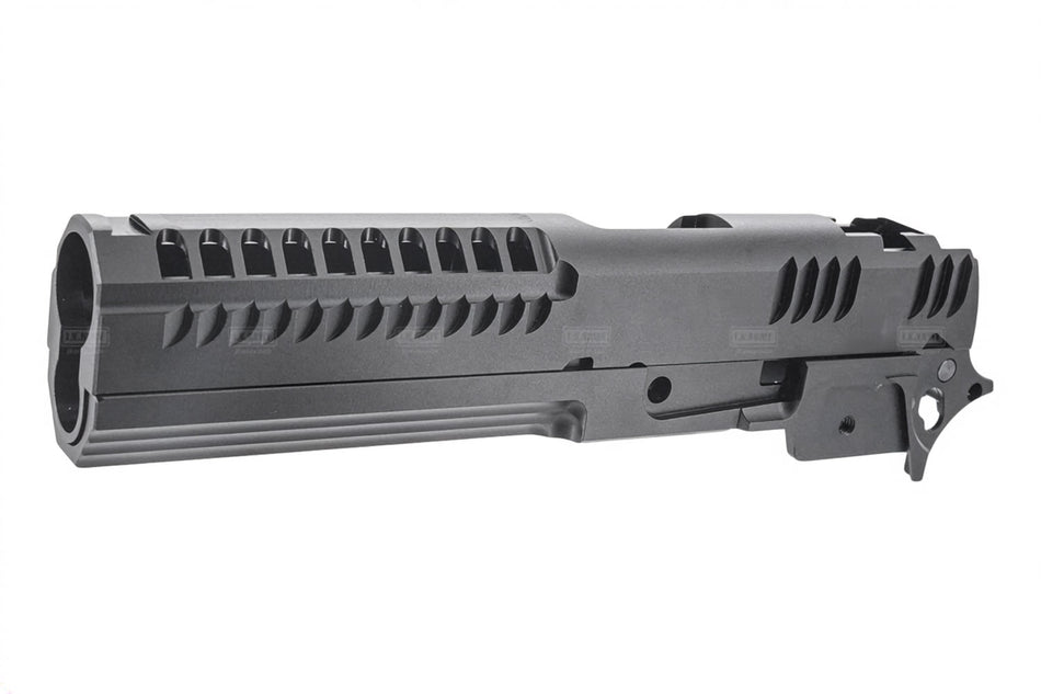 Gunsmith Bros Aluminum Limcat Style Multicuts 5" Standard Slide w/ Long Dust Cover Frame Kit For Marui TM Hi-Capa GBBP Series