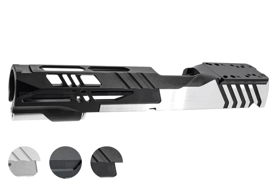 Gunsmith Bros Aluminum Light Style 5" Optic Ready Slide For Marui TM Hi-Capa GBBP Series