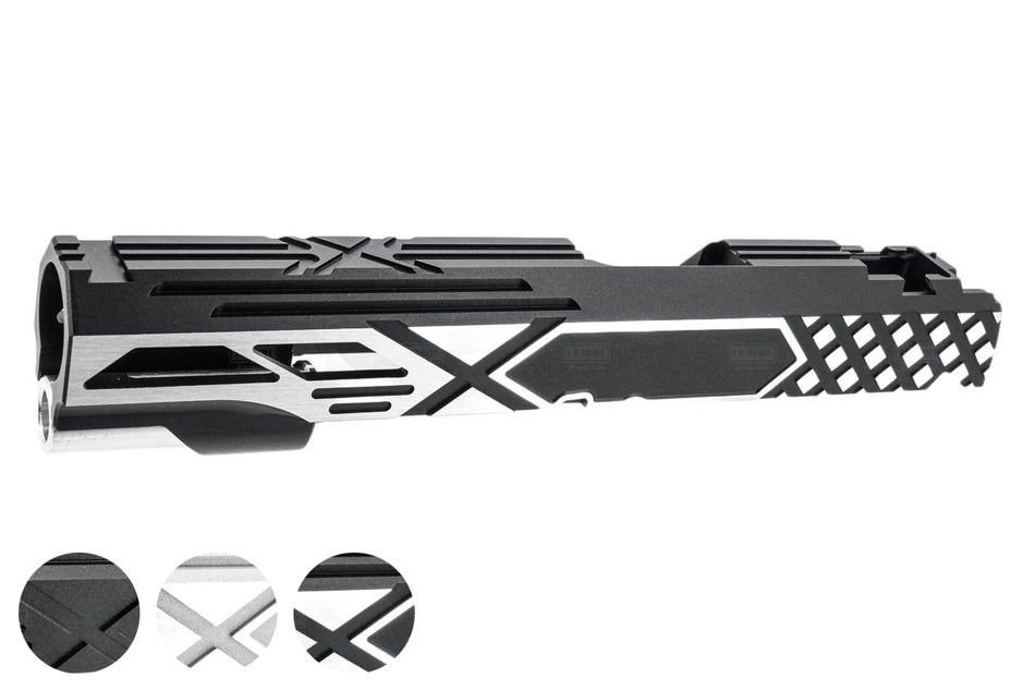 Gunsmith Bros Aluminum X-Light Style 5" Standard Slide For Marui TM Hi-Capa GBBP Series