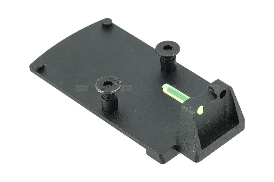 GUNDAY RMR Mount Base with Sight Set For Umarex / VFC Glock System ( for G19X , G19 Gen4, G17 Gen5, G45 etc. )
