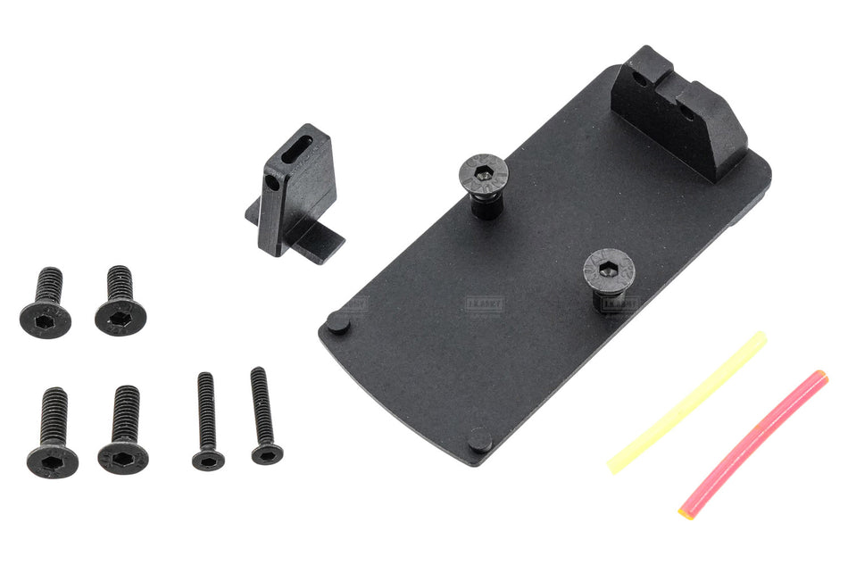 GUNDAY RMR Mount Base Plate with Sight Set For Marui TM P320 GBBP