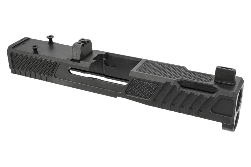 GUNDAY CNC Steel NE19 Style Slide Kit For Umarex / VFC Glock 17 Gen5 GBB Series ( Black ) ( G17 Gen 5 )