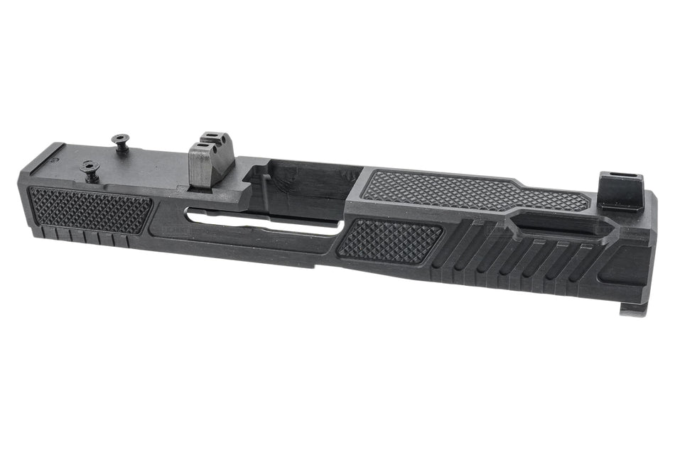 GUNDAY CNC Steel NE19 Style Slide Kit For Umarex / VFC Glock 19 G19X G45 Gen5 GBB Series ( Black ) ( G19 Gen 5 )