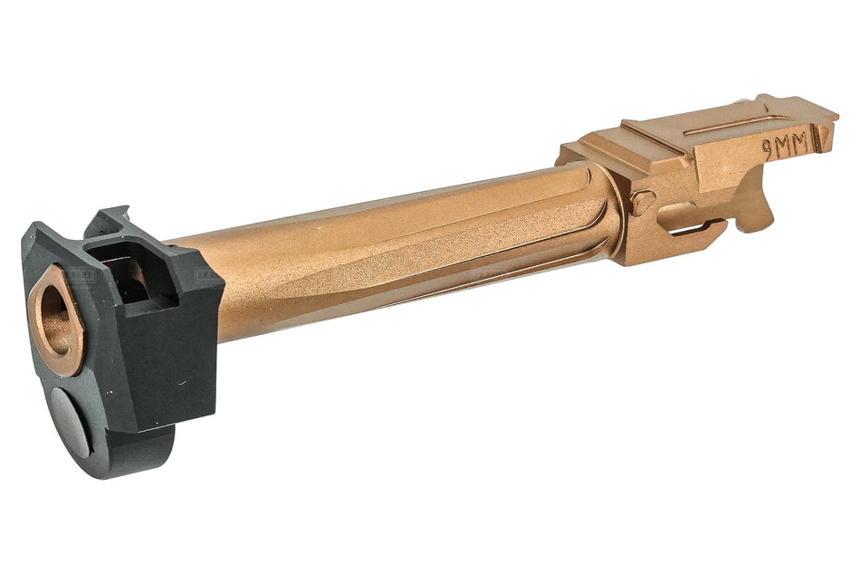 GUNDAY R Style Aluminum Outer Barrel With Compensator For Marui TM G17 Gen5 MOS GBBP Series