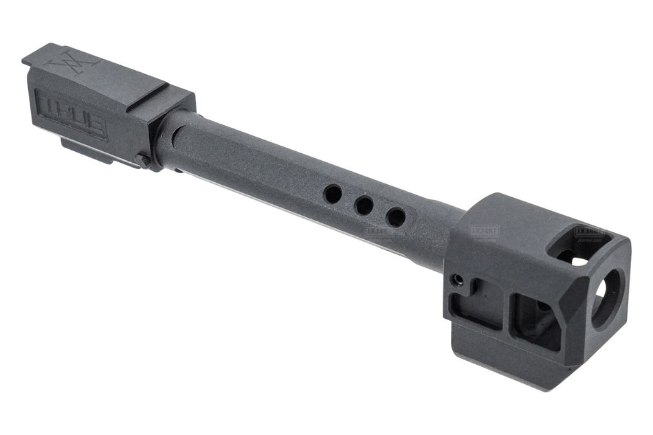 GUNDAY Aluminum Type F Outer Barrel With Compensator For Marui TM P320 M18 GBBP