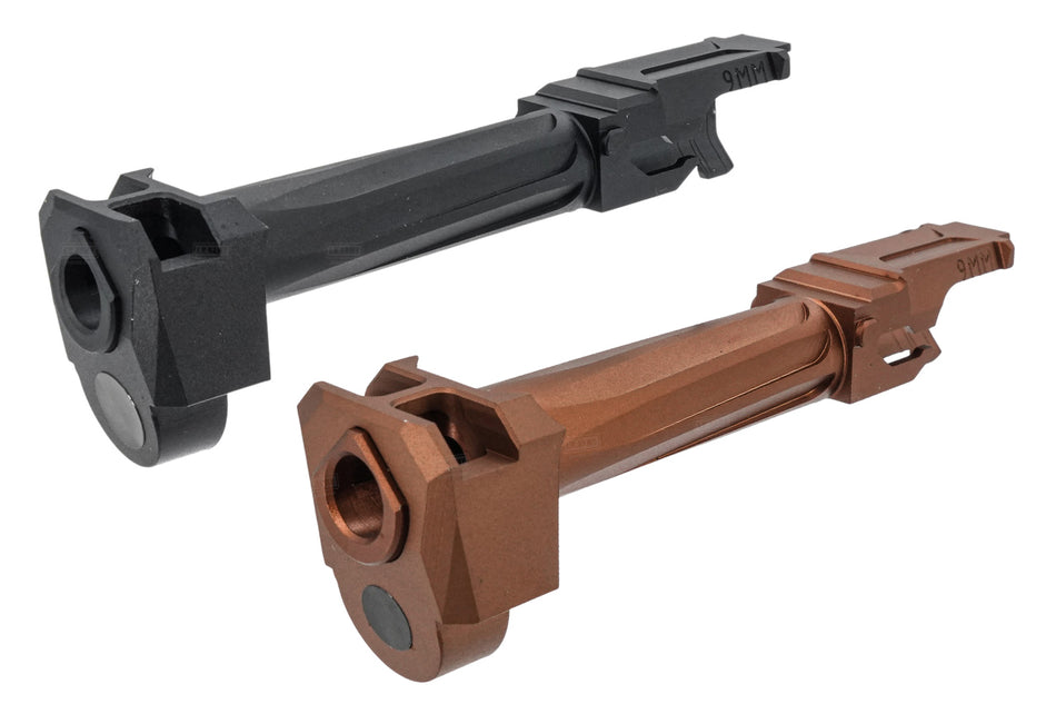 GUNDAY R Style Aluminum Outer Barrel With Compensator For Marui TM G19 Gen5 MOS GBBP Series