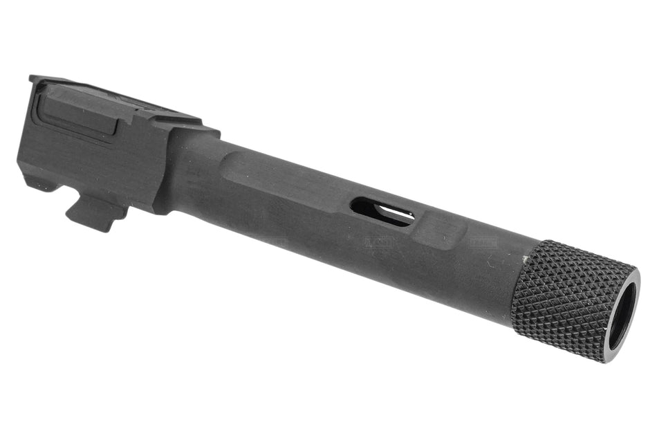 GUNDAY NE19 Style Steel Outer Barrel For Umarex / VFC Glock 19 G19X G45 Gen5 GBB Series ( Black ) ( G19 Gen 5 )