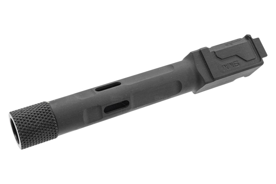 GUNDAY NE19 Style Steel Outer Barrel For Umarex / VFC Glock 19 G19X G45 Gen5 GBB Series ( Black ) ( G19 Gen 5 )