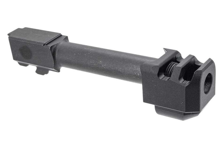 GUNDAY PM Style Type B Steel Outer Barrel With Compensator For UMAREX / GHK Glock 45 GBBP Series ( GHK G45 )