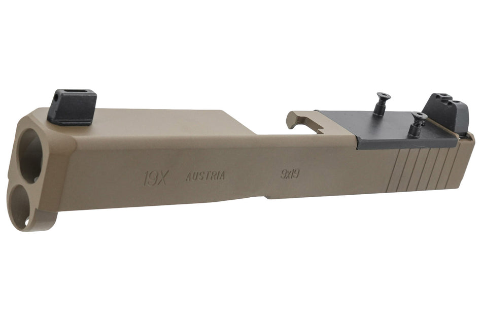 Gunday Steel 19X MOS Slide For UMAREX / VFC Glock G45 / G19X / G19 Gen5 GBBP Series ( FDE )