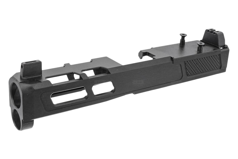 GUNDAY CNC Steel ZP Style G19 Slide For Umarex / VFC Glock 19 G19X G45 Gen5 GBB Series ( Black ) ( G19 Gen 5 )