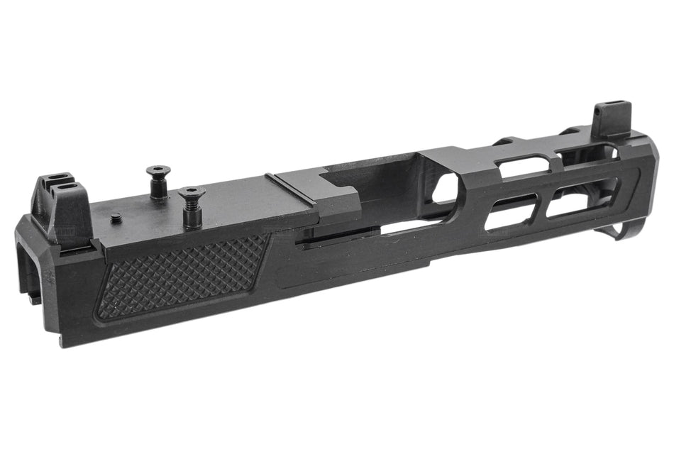 GUNDAY CNC Steel ZP Style G19 Slide For Umarex / VFC Glock 19 G19X G45 Gen5 GBB Series ( Black ) ( G19 Gen 5 )