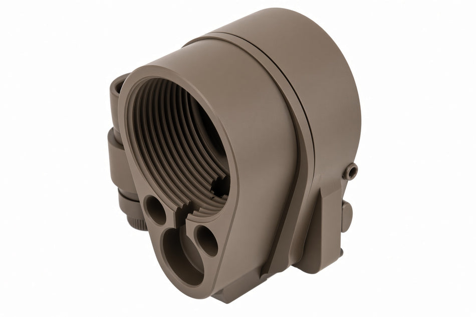 OMG GEN 3M AR Folding Stock Adapter for TM MWS / VFC AR GBBR Airsoft Type ( Steel QPQ ) ( Cerakote H-267 Flat Dark Earth )