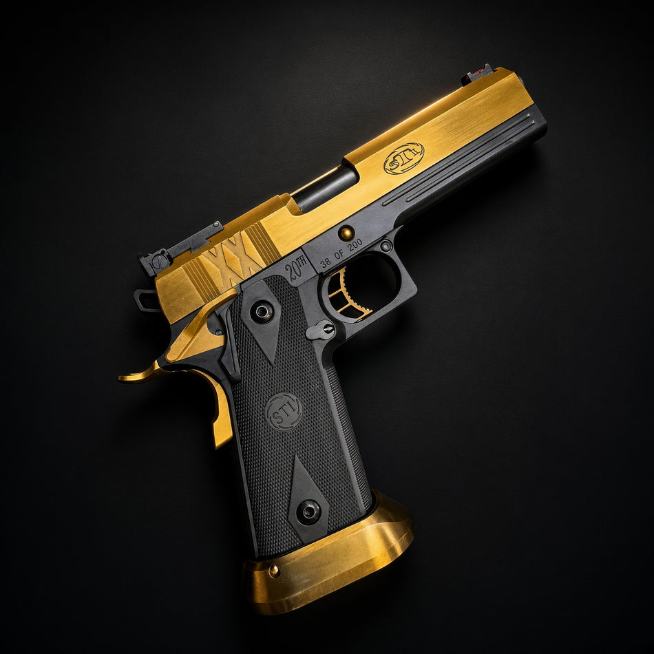 FPR STI 20th Anniversary Limited Edition Hi-Capa GBB Pistol Airsoft ( CNC Stainless Steel )