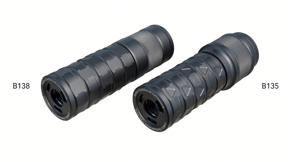 ITP Modular Mock Airsoft Tracer M23 CW Barrel Extension With Acetech Quark M Shotgun Tracer Unit For Marui TM SAIGA 12 GBB Shotgun Series ( Type 1 & 2 )